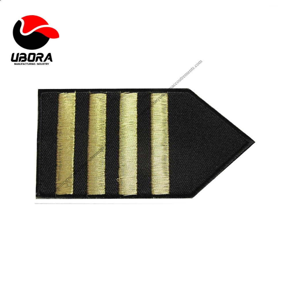 customized good quality Shoulder Epaulet Embroidery Applique Patch Shoulder Board Army General 